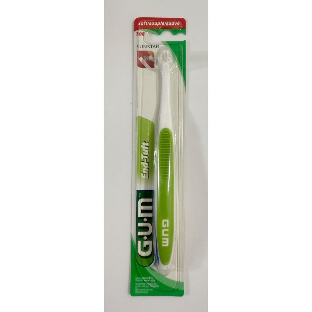 End Tuft Toothbrush - Soft‎ Head for Hard-to-Reach Areas
